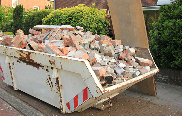 Loaded dumpster