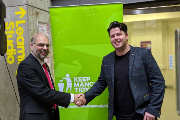 Mark Dunne meets Councillor Rabnawaz Akbar, Executive Member for Neighbourhoods